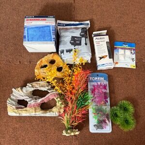 Aquarium Supply Lot Aqueon‎ 150W Heater Marineland Filter Cartridges Decor API